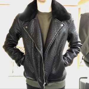 Faux Leather + Fur Jacket 🖤